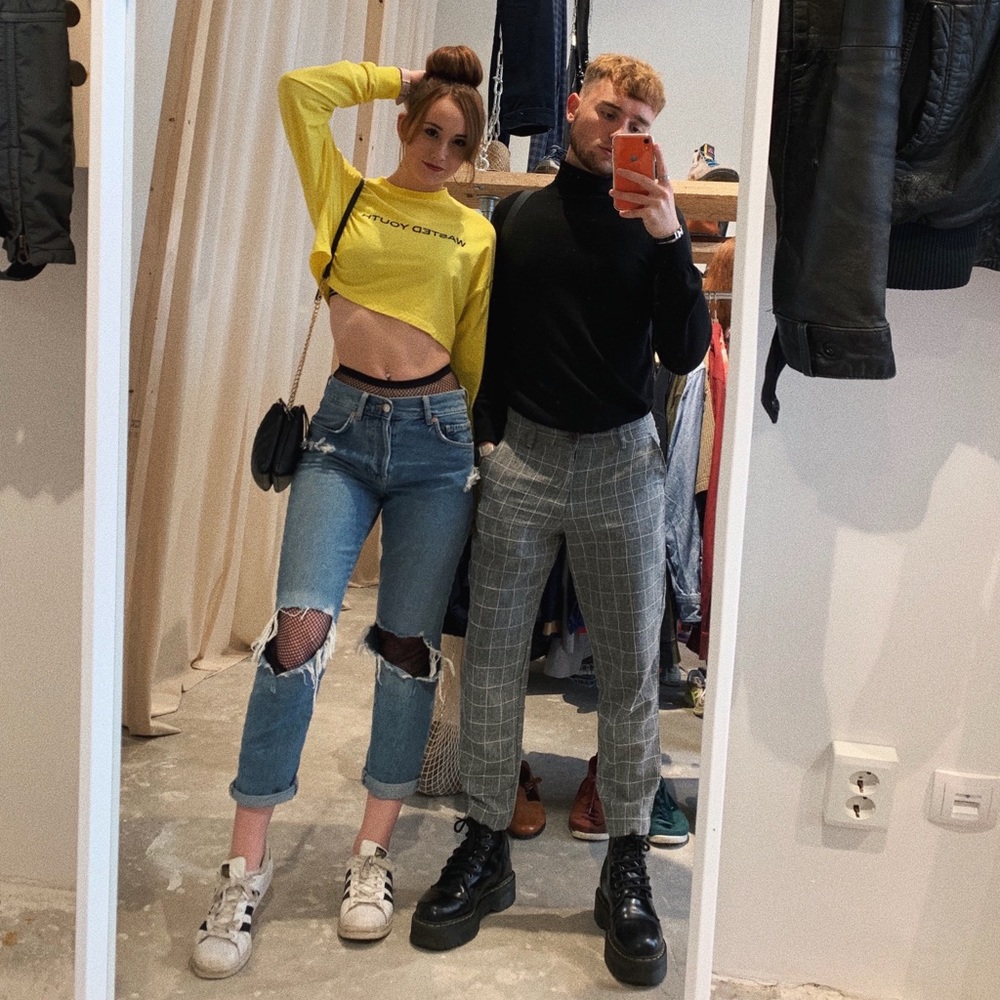 BoohooMAN check pants